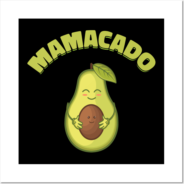 Mamacado Avocado Mama Funny Gift Wall Art by Delightful Designs